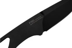 ANV Knives P100 Sleipner Cerakote, No Paracord, P100-036, Black Kydex Sheath, Neck Knife -Knifeshop ANVP100 036 05 anv