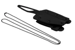 ANV Knives P100 Sleipner Cerakote, No Paracord, P100-036, Black Kydex Sheath, Neck Knife -Knifeshop ANVP100 036 06 anv