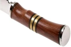 Autine Hunting Knife, Rosewood, Mirror Polish D2, RH Sheath, Hunting Knife -Knifeshop AT HUNTING 04 autine at hunting 04