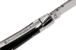 Laguiole En Aubrac 12 Cm Pocket Knife With Corkscrew Horn, L0312CPI-SSI1 -Knifeshop AUL0312CPI SSI1 07 laguiole en aubrac aul0312cpi ssi1 07