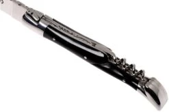 Laguiole En Aubrac 12 Cm Pocket Knife With Corkscrew Horn, L0312CPI-SSI1 -Knifeshop AUL0312CPI SSI1 08 laguiole en aubrac aul0312cpi ssi1 08
