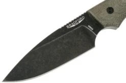 Bradford Knives 3D OD Green Micarta, Guardian4, Sabre, Nimbus Finish, Black Fasteners -Knifeshop BDK 4S 102N 03 bradford knives