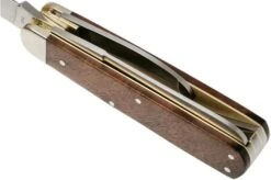 Böker Jagdmesser Quadro Jäger Gold 110646 Hunting Knife With Leather Sheath -Knifeshop BO110646 06 boker