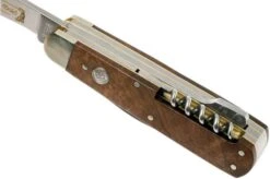 Böker Jagdmesser Quadro Jäger Gold 110646 Hunting Knife With Leather Sheath -Knifeshop BO110646 07 boker