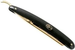 Böker Manufaktur Waldorf 24 Karat Gold 5/8" Straight Razor 140321 -Knifeshop BO140321 06 boker bo140321 06