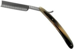 Böker Manufaktur Damascus Horn Straight Razor 140523DAM