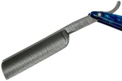 Böker Manufaktur Damascus Paua 140525DAM Straight Razor -Knifeshop BO140525DAM 03 boker