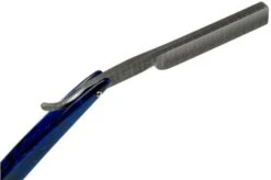 Böker Manufaktur Damascus Paua 140525DAM Straight Razor -Knifeshop BO140525DAM 05 boker