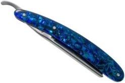 Böker Manufaktur Blue Shell 140557 Straight Razor -Knifeshop BO140557 05 boker