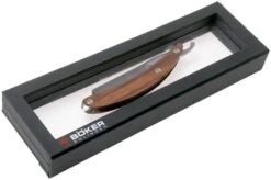 Böker Manufaktur Master Cutter Damascus, Desert Ironwood 140800DAM Straight Razor -Knifeshop BO140800DAM 06 boker