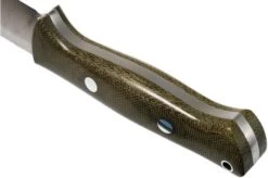 Bark River Bravo 1 Rampless CPM 154, Green Canvas Micarta -Knifeshop BRK07 171GNC RS 04 bark river