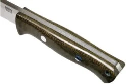 Bark River Bravo 1 Rampless CPM 154, Green Canvas Micarta -Knifeshop BRK07 171GNC RS 05 bark river
