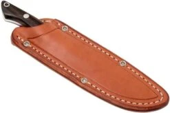 Bark River Mini Kalahari A2, Macassar Ebony, Brown Sheath -Knifeshop BRK12 012MAK 07 bark river brk12 012mak 07