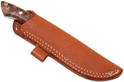 Bark River Sahara Hunter A2, Chechen Burl, Brown Sheath -Knifeshop BRK12 115CBRK1 07 bark river brk12 115cbrk1 07