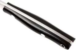 Bark River Kalahari Bushman A2, Black Canvas Micarta, Brown Sheath -Knifeshop BRK12 116BRKC 05 bark river brk12 116brkc 05