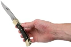 Buck 110 Folding Hunter, With Finger Grooves -Knifeshop BUCK0110BRSFG B 08 buck v201907