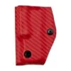 Clip And Carry Kydex Sheath Leatherman Skeletool, Carbon Fiber Red LSKEL-CF-RED Belt Holster -Knifeshop CALSKEL CF RED 01 clipandcarry