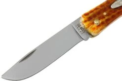 Case Knives Sod Buster Jr Pocket Worn Harvest Orange Bone Corn Cob Jig 07396, 6137 SS Pocket Knife -Knifeshop CE07396 03 case