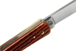 Case Knives Sod Buster Jr Pocket Worn Harvest Orange Bone Corn Cob Jig 07396, 6137 SS Pocket Knife -Knifeshop CE07396 06 case