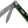 Case Peanut Pocket Worn Bermuda Green Bone, Peach Seed Jig, 09726, 6220 SS Pocket Knife