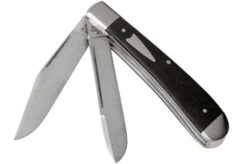 Case HT Trapper, Ebony Wood, 154CM, Smooth, 10773, TB722021 Pocket Knife, Tony Bose Design