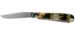 Case Trapper, Tang Stamp Series, Peach Seed Jig, Olive Green Bone 21511, 6254 SS Pocket Knife 8 Case Trapper, Tang Stamp Series, Peach Seed Jig, Olive Green Bone 21511, 6254 SS Pocket Knife -Knifeshop CE21511 03 case