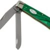 Case Trapper SparXX Green Pearl Kirinite Smooth, 27370, 10254 SS Pocket Knife -Knifeshop CE27370 01 case