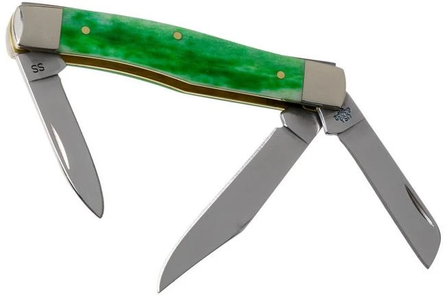 Case Medium Stockman Brilliant Green Bone, Smooth, 52821, 63032 SS Pocket Knife 4 Case Medium Stockman Brilliant Green Bone, Smooth, 52821, 63032 SS Pocket Knife - Image 2