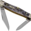 Case Half Whittler Pocket Worn Grey Bone, Crandall Jig, 58416, 6208 CV Pocket Knife -Knifeshop CE58416 01 case knives