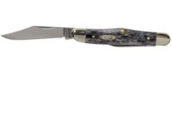 Case Half Whittler Pocket Worn Grey Bone, Crandall Jig, 58416, 6208 CV Pocket Knife -Knifeshop CE58416 03 case knives