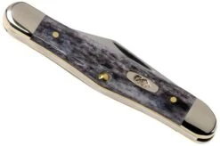 Case Half Whittler Pocket Worn Grey Bone, Crandall Jig, 58416, 6208 CV Pocket Knife -Knifeshop CE58416 04 case knives