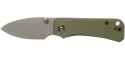 Civivi Baby Banter C19068S-5 Green G10, Stonewashed Pocket Knife, Ben Petersen Design