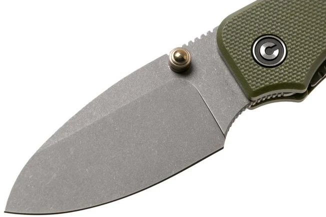 Civivi Baby Banter C19068S-5 Green G10, Stonewashed Pocket Knife, Ben Petersen Design 5 Civivi Baby Banter C19068S-5 Green G10, Stonewashed Pocket Knife, Ben Petersen Design - Image 3