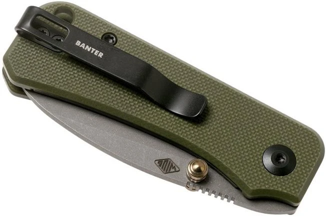 Civivi Baby Banter C19068S-5 Green G10, Stonewashed Pocket Knife, Ben Petersen Design 6 Civivi Baby Banter C19068S-5 Green G10, Stonewashed Pocket Knife, Ben Petersen Design - Image 4