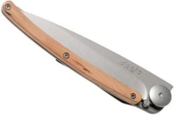 Deejo Wood 37g, Juniper Wood 1CB002 Pocket Knife -Knifeshop DJ1CB002 04 deejo