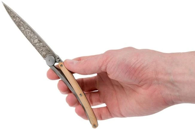 Deejo Tattoo 37g, Juniper Wood, Art Nouveau 1CB014 Pocket Knife 10 Deejo Tattoo 37g, Juniper Wood, Art Nouveau 1CB014 Pocket Knife - Image 8