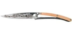Deejo Tattoo 27g, Juniper Wood, Cherry Blossom 9AB022 Pocket Knife