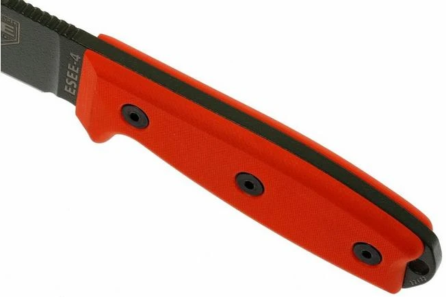 ESEE Model 4 OD Blade, Orange Handle 4P-KO-OD Survival Knife Without Sheath 6 ESEE Model 4 OD Blade, Orange Handle 4P-KO-OD Survival Knife Without Sheath - Image 4