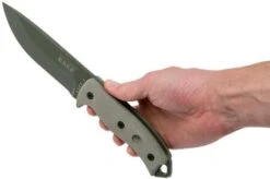 ESEE Model 5 OD Blade, Desert Tan Handle 5P-OD Met Kydex Sheath+ Belt Clip -Knifeshop EE ESEE 5P OD 06 esee knives v2018