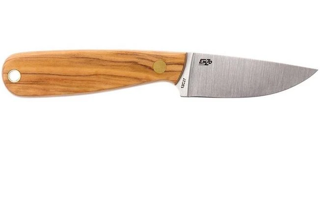 Brisa Necker 70 Flat - Olive - Leather Sheath - 9813 4 Brisa Necker 70 Flat - Olive - Leather Sheath - 9813 - Image 2