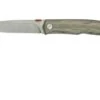 Fox Knives The Sicilian, Satin Green Micarta FX-525MI Pocket Knife, Bob Terzuola Design -Knifeshop FOFX 525MI 01 fox