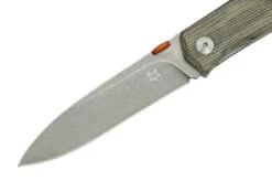 Fox Knives The Sicilian, Satin Green Micarta FX-525MI Pocket Knife, Bob Terzuola Design -Knifeshop FOFX 525MI 03 fox