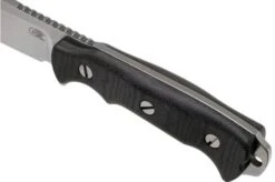 Rick Hinderer Fieldtac 6” Harpoon Spearpoint Stonewash Black Micarta Survival Knife -Knifeshop HRK FT6 HP SW BM 05 rick hinderer knives