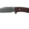 Rick Hinderer Ranch Bowie Burgundy Canvas Micarta, Battle Black, Bowie Knife -Knifeshop HRK TRB BB BM 01 rick hinderer knives