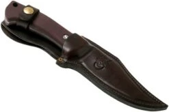 Rick Hinderer Ranch Bowie Burgundy Canvas Micarta, Battle Black, Bowie Knife -Knifeshop HRK TRB BB BM 07 rick hinderer knives