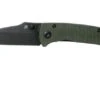 Kansept Main Street T1015A2 Black, Green Micarta Pocket Knife, Dirk Pinkerton Design