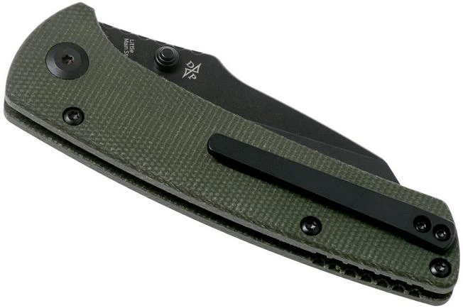 Kansept Main Street T1015A2 Black, Green Micarta Pocket Knife, Dirk Pinkerton Design 6 Kansept Main Street T1015A2 Black, Green Micarta Pocket Knife, Dirk Pinkerton Design - Image 4