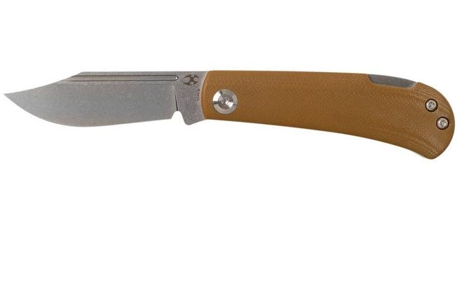 Kansept Wedge T2026B9 Yellow Brown G10 Pocket Knife, Nick Swan Design 3 Kansept Wedge T2026B9 Yellow Brown G10 Pocket Knife, Nick Swan Design