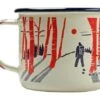 Knivesandtools Enamel Mug E-MG-L-01, Large 10 Cm, Enamel Mug -Knifeshop KT E MG L 01 01 kato