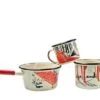 Knivesandtools Enamel Set E-SET-01, Mugs 8 Cm, 10 Cm & Saucepan 14 Cm, Enamel Crockery -Knifeshop KT E SET 01 01 kato